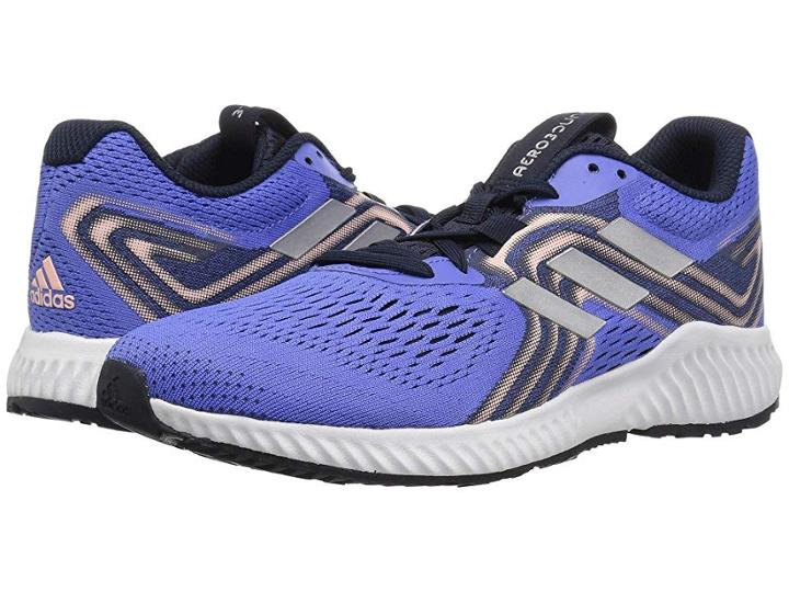 Adidas Running Aerobounce (real Lilac/silver Metallic/clear Orange) Women's Running Shoes