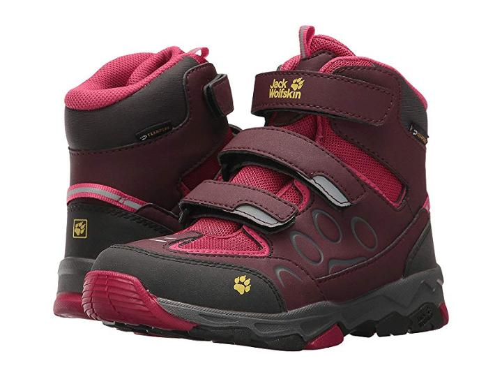 Jack Wolfskin Kids Mountain Attack 2 Waterproof Mid Vc (toddler/little Kid/big Kid) (azalea Red) Kids Shoes