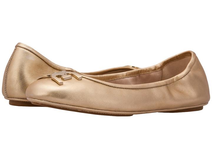 Sam Edelman Florence (molten Gold Soft Metallic Sheep Leather) Women's Flat Shoes