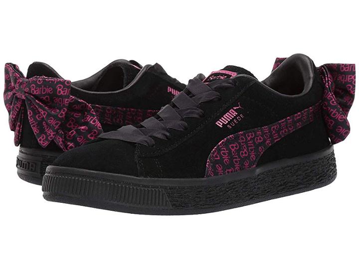 Puma Kids Suede Classic X Barbie(r) (little Kid) (puma Black) Girl's Shoes
