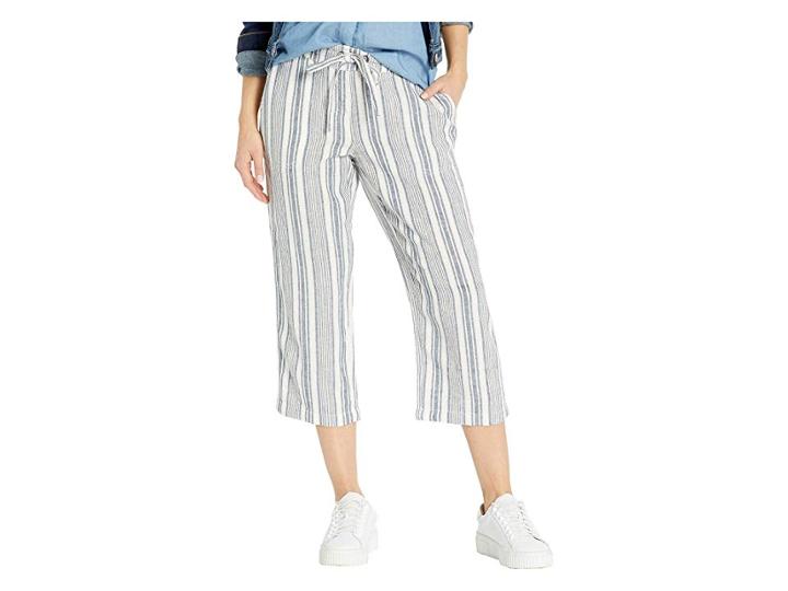 Per Se 21 Drawstring Capris (navy/khaki) Women's Casual Pants