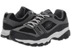 Skechers Afterburn M. Fit Strike Off (charcoal/black) Men's Lace Up Casual Shoes