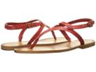 Frye Ruth Whipstitch Sandal (red Smooth Full Grain) Women's Sandals