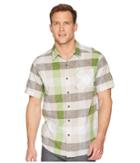 Columbia Katchortm Ii S/s Shirt (peatmoss Large Check) Men's Clothing