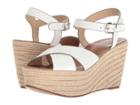 Kristin Cavallari Mikah Espadrille Wedge (white Snake Leather) Women's Wedge Shoes