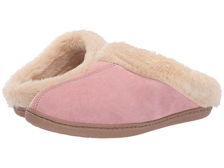 Minnetonka Pile Lined Scuff (pink) Women's Shoes