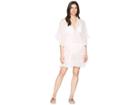 Bleu Rod Beattie Open Front Ruffle Caftan Cover-up (pink Pearl) Women's Swimwear