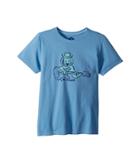 Life Is Good Kids Grooving Dog Crusher Tee (little Kids/big Kids) (powder Blue) Boy's T Shirt