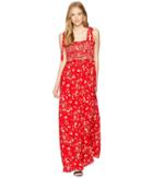 Free People Color My World Jumpsuit (red) Women's Jumpsuit & Rompers One Piece
