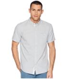 Quiksilver Waterfalls Short Sleeve Top (vintage Indigo) Men's Short Sleeve Button Up