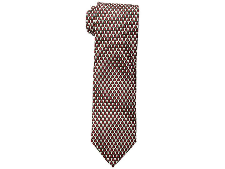 Vineyard Vines Geo Trees Printed Tie (red) Ties