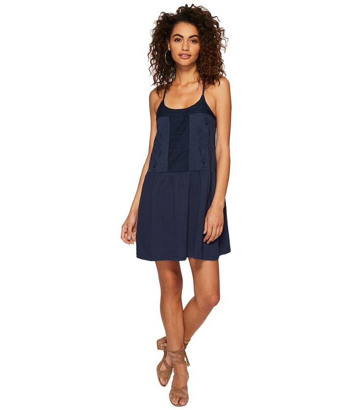 Roxy White Beaches Dress (dress Blues) Women's Dress