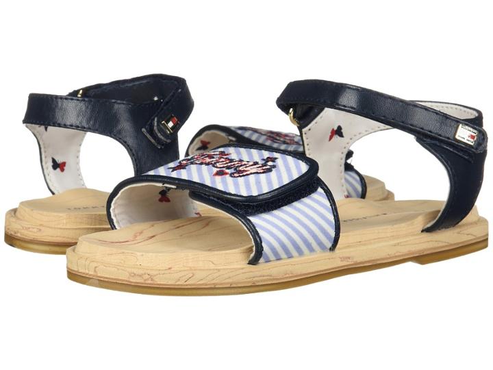 Tommy Hilfiger Kids Tina Signature (toddler) (peacoat) Girls Shoes