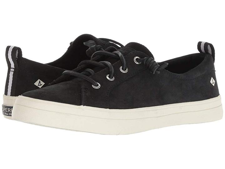 Sperry Crest Vibe Washable Leather (black) Women's Lace Up Casual Shoes