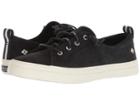Sperry Crest Vibe Washable Leather (black) Women's Lace Up Casual Shoes