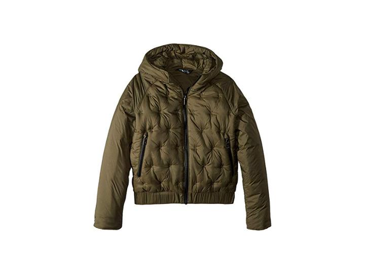 The North Face Kids Mashup Hoodie (little Kids/big Kids) (new Taupe Green) Girl's Sweatshirt