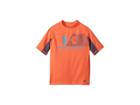 Under Armour Kids H20 Reveal Short Sleeve Rashguard (toddler) (magma Orange) Boy's Swimwear