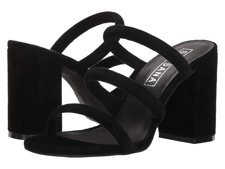 Sol Sana Judy Mule (black Suede) Women's Clog/mule Shoes