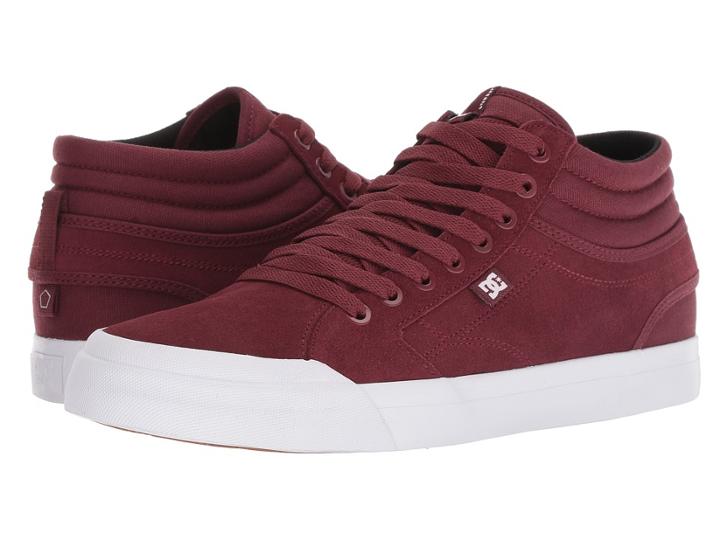 Dc Evan Smith Hi S (maroon) Men's Shoes