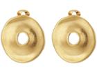 Robert Lee Morris Gold Disc Clip Earrings (gold) Earring