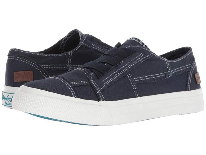 Blowfish Marley (pure Navy Colorwashed Canvas) Women's Flat Shoes