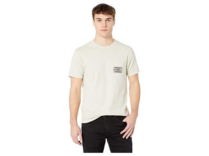 O'neill Razor Short Sleeve Screen Tee (bone) Men's T Shirt
