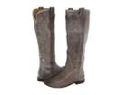 Frye Paige Tall Riding (grey Burnished Antique Leather) Women's Pull-on Boots