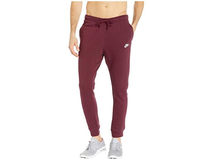 Nike Sportswear Fleece Jogger (night Maroon/white) Men's Fleece