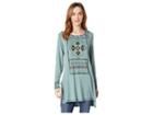 Double D Ranchwear World Nomad Tunic (frosty Sage) Women's Clothing