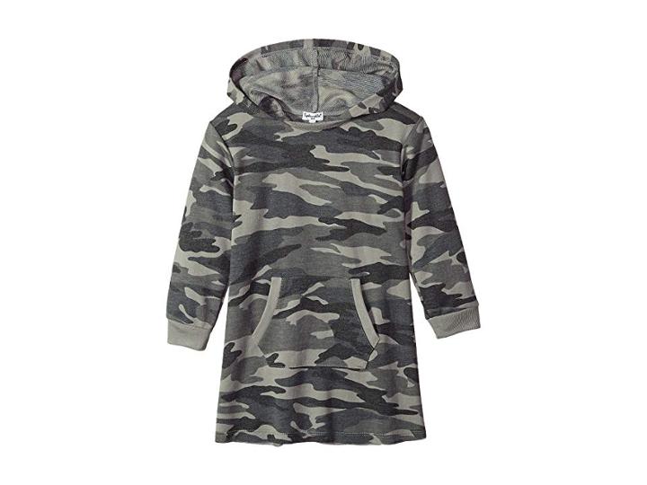 Splendid Littles Always Camo Dress W/ Hood (infant) (dusty Olive Camo) Girl's Dress