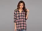 Free People - Little Bit Of Sugar Plaid Sequin Top (navy Combo)