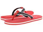Kate Spade New York Fable (tomato Red Nappa/black/white Grosgrain) Women's Shoes