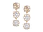 Kate Spade New York Bright Ideas Triple Drop Earrings (clear/gold) Earring