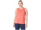 Nike Dry Legend Tomboy Tank (sizes 1x-3x) (ember Glow/bleached Coral/black) Women's Sleeveless