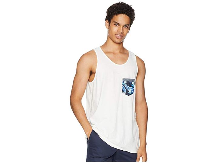 Rip Curl Plethera Heritage Pocket Tank Top (white) Men's Clothing