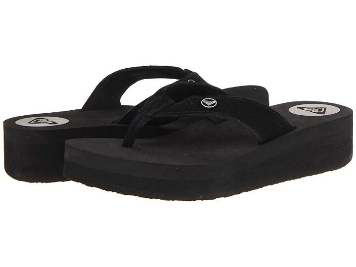 Roxy Hula Suede Ii (black) Women's Sandals