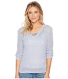 Bb Dakota Lily Lace-up Sweater (cyanide) Women's Sweater