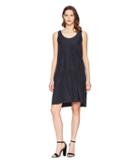 Jil Sander Navy Sleeveless Taffetas Dress (dark Blue) Women's Dress