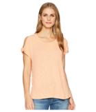 Tribal Slub Knit Twisted Cap Sleeve Top (sherbert) Women's T Shirt