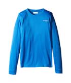 Columbia Kids Pfg Zero Rules Long Sleeve Shirt (little Kids/big Kids) (vivid Blue) Boy's Long Sleeve Pullover