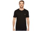 Lacoste Short Sleeve Henley Jersey Pima Tee (black) Men's T Shirt