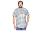 Nautica Big & Tall Big Tall Short Sleeve Plaid Woven (sea Mist) Men's Clothing