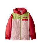 Columbia Kids Mountain Side Lined Windbreaker (little Kids/big Kids) (green Glow/punch Pink/cherry Blossom) Girl's Coat