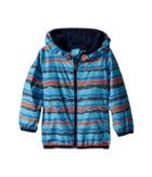 Columbia Kids Mini Pixel Grabbertm Ii Wind Jacket (infant/toddler) (riptide Stripe/collegiate Navy) Boy's Coat