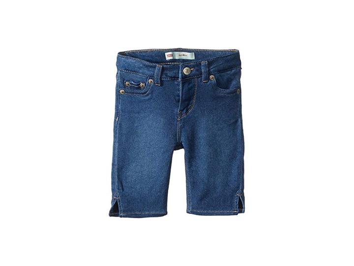 Levi's(r) Kids 710tm Super Skinny Fit Soft And Silky Bermuda Shorts (toddler) (medium Indigo) Girl's Shorts