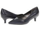 Trotters Paulina (navy Soft Kid Leather) Women's 1-2 Inch Heel Shoes