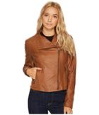 Marc New York By Andrew Marc Felix 19 Feather Leather Jacket (whiskey) Women's Coat