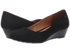 Cl By Laundry Marcie (black Super Suede) Women's Wedge Shoes