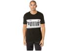 Puma Graphic Logo Block Tee (cotton Black) Men's T Shirt