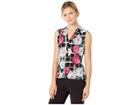 Calvin Klein Printed V-neck Cami (vivacious Multi) Women's Clothing